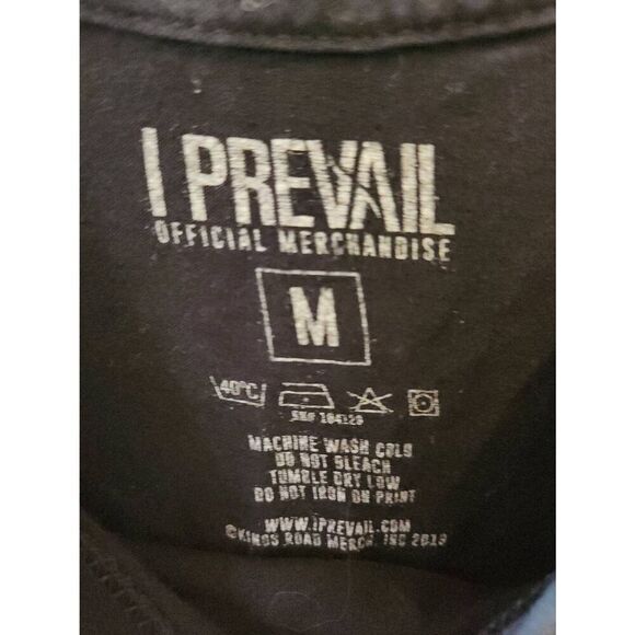 I Prevail Size M Black Bow Down Band Music T-shirt - Picture 2 of 3